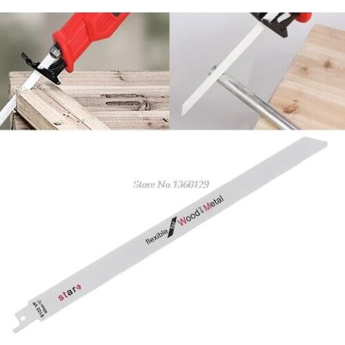 High Carbon Steel /Bi-Metal S122VF 300mm 12" Reciprocating Saw Blade Effective Flexible For Cutting Wood Woodworking Dropship
