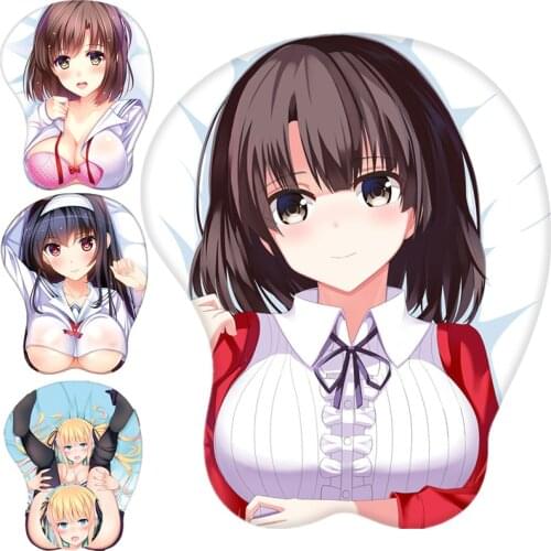 Saekano: How to Raise a Boring Girlfriend Megumi Kato Eriri Kasumigaoka Utaha Cosplay Silicon Mouse Pad Mat 3D Mousepad