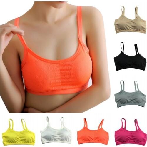 Women Gym Workout Yoga Fitness Tank Tops Running Sports Bra Seamless Padded Breathable Fitness Vest Cropped Beach Tank Tops