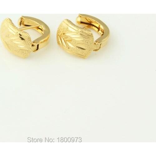 Adixyn 1.3cm*0.9cm Ethiopian/African /Nigeria/Kenya Earrings For Women18K Gold Color Clip Earrings Fashion Jewelry