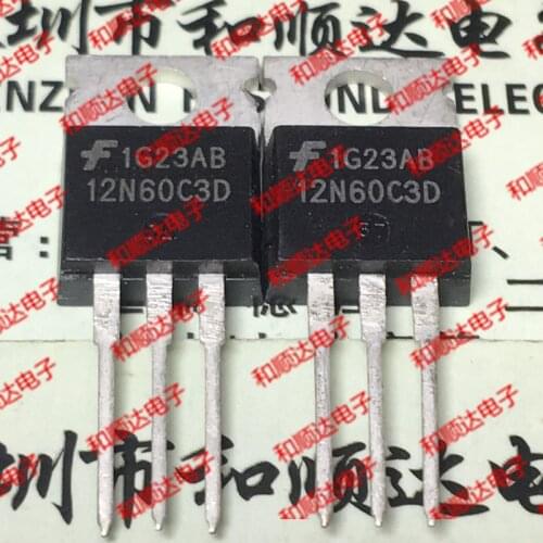 10pcs/lot 12N60C3D HGTP12N60C3D New stock TO-220