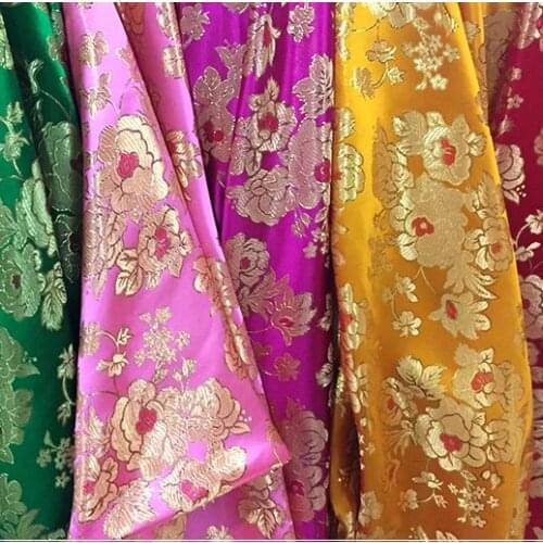 150cm*100cm gold thread fabric costume clothing cheongsam brocade fabric station Metallic quality fabrc clothing accessories