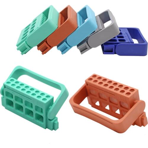 16-hole Endodontic Root Canal Files Holder Endo Box for Diamond Bur Stand Holder Dental Lab Instrument Oral Hygiene Product
