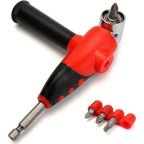2 Sets Lot 1/4 Inch Magnetic Angle Bits Driver Screwdriver Holder with Screwdriver 1