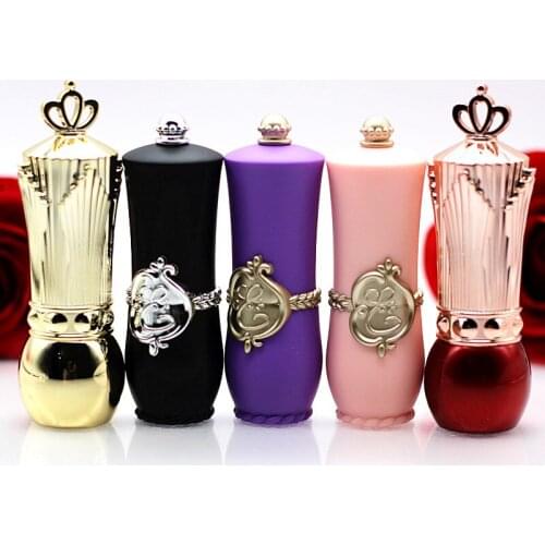 200 x DIY Princess Cute Lipstick Shell Tubes Mate Red Gold Maquillaje Make Up Lips Care Lipgloss Lip Moisturizer Container Case