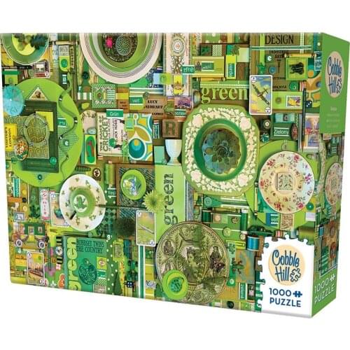 2018 New Cobble Hill The Rainbow Landscape Green 1000PCS Jigsaw Puzzle Toys Fans Limited Jigsaw Puzzles Birthday Christmas Gift