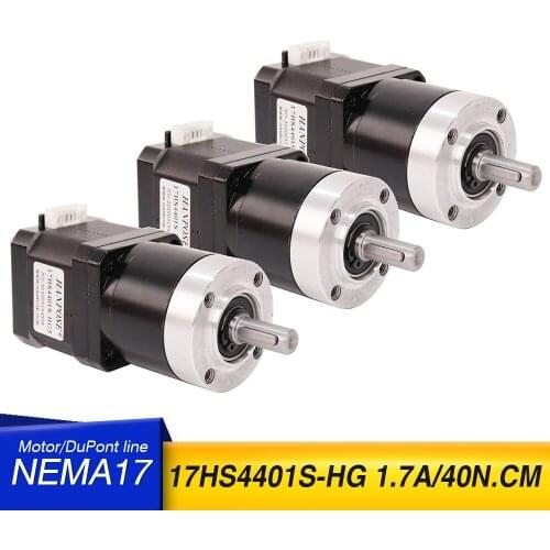 3pcs high precision reduction motor 17hs4401s Hg 42 motor body length 40mm planetary transmission ratio Hg 5-110-1