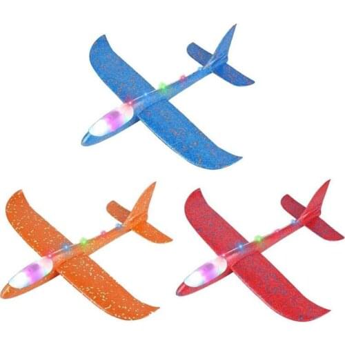 48cm Hand Throw Airplane Glider Toy Planes Outdoor Launch Kids Toys For Children Boys Gift Hand Throw Airplane