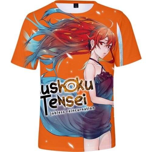 2021 mushokutensei Hip Pop T Shirt 3D Print Casual Summer Adult Kids Short Sleeve O-neck Tees Men Women Tops Clothes