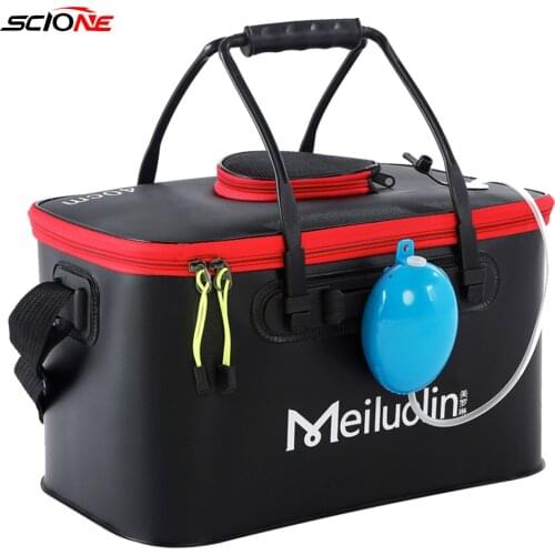 EVA Multifunction Fishion Bags Folding Bucket Portable Camping Hiking Outdoor Live Fish Transport Barrel Fishing BOX Sport XA42G