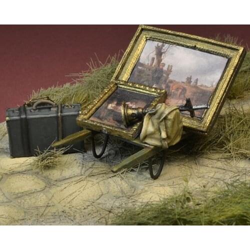 1/35 Resin Model figure GK Soldier War Robbery Accessories Set Military theme of World War II Unassembled and unpainted kit