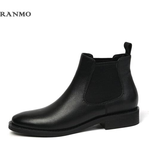 2021 latest Chelsea boots womens ankle boots winter boots leather womens high heel shoes womens shoes flat heels womens boots