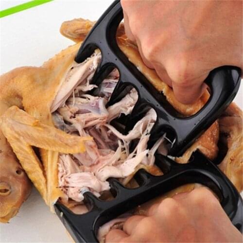 2pcsMeat Shredder Barbecue Fork Bear Claw Meat Separator Handle Kitchen Food Fork Meat Slicer BBQ Grill Meat Handler tool