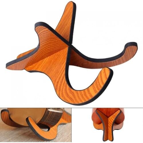 Ukulele Violin Holder Stand Wooden Foldable Holder Stand Collapsible Vertical Display Stand Rack Accessories