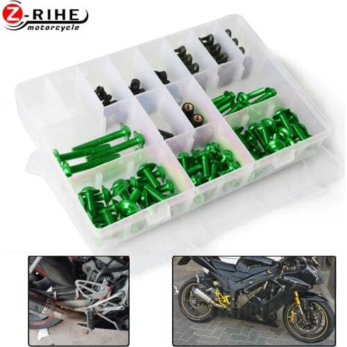 Universal Aluminum Motorcycle accessories Fairing Bolt Screw Fastener Fixation For kawasaki ZX 12R 14R ZX-6 ZX6R/636 J300 J 300