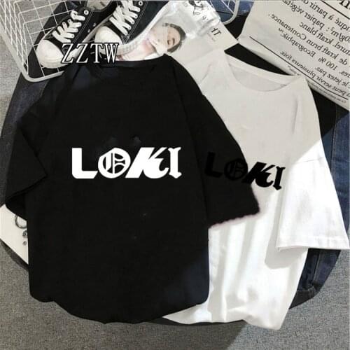 Funny T Shirt Women Coo letter Print T-Shirt Loki God of Mischief Casual Graphic Tshirt Female streetwear tops for women