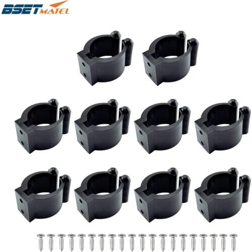 10PCS Nylon Portable Fishing Rod Clips Plastic Club Positioning Clamps Holder Accessories Wall Mounted Organizer Fishing