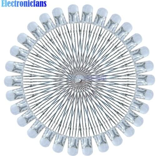 100Pcs Multicolor 4pin 5mm RGB Led Diode Light Lamp Tricolor Round Common Anode LED 5 mm Light Emitting Diode