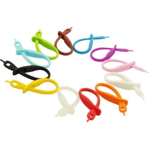 12Pcs Silicone Strip Tags Stem Marker Identifier Wine Glass Stags Charm