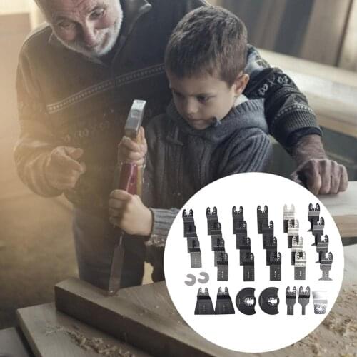 31PCS Oscillating Saw Blades Multifunctional Blades Kit for Wood Metal Plastic Electric Tool Accessories