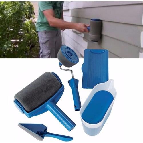 5 Pcs DIY Paint Roller Kit Room Wall Painting Runner Pintar Facil Decoration