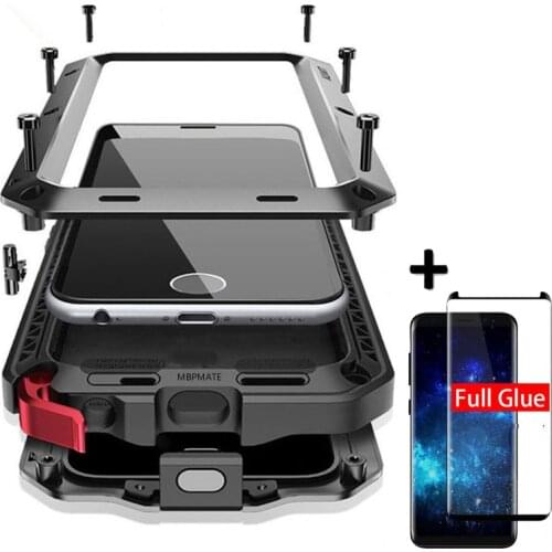 Armor Heavy Duty Protection Case for Samsung Galaxy S20 S21 S10 S9 S8 S10e Note 8 9 10 Plus S21 20 Ultra 5G 360 Metal Tank Cover