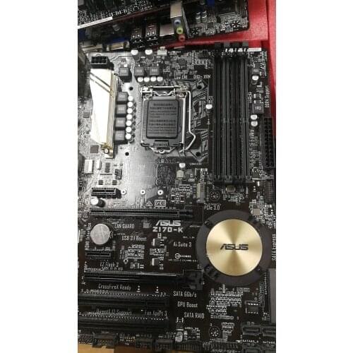 Used Asus Z170-K Desktop Motherboard Z170 Socket LGA 1151 i7 i5 i3 DDR4 32G SATA3 USB3.0 ATXmotherboard used