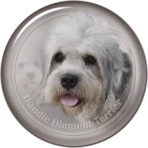 B0831# 13CM/17CM Self-Adhesive Decal Dandie Dinnmont Terrier Dog Car Sticker Decors on Bumper Rear Window Laptop