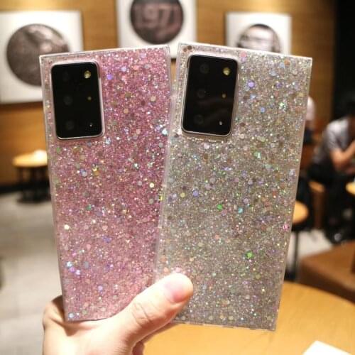 Fashion Sequins Glitter Soft Phone Case For Samsung Galaxy S21 S 21 Ultra Cases S20 FE S10 S9 S8 Note 20 10 A02S A12 A42 A52 A72