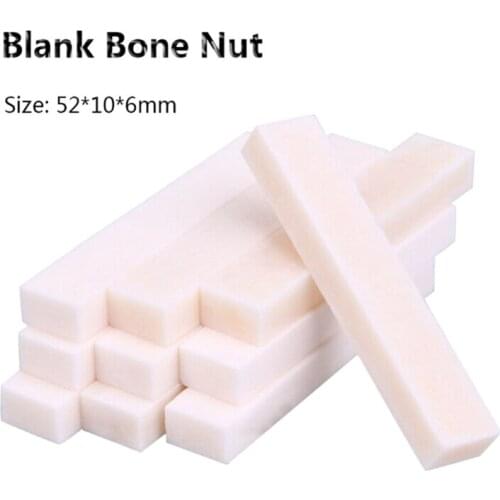 Guitar Blank Bone Nut Real Buffalo Bone Guitar Bass Bridge Saddle Nut for LP Electric Acoustic Guitar Accessories