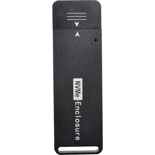 Jimier USB 3.1 Gen2 10Gbps to NVME PCI-E M-Key Solid State Drive External Enclosure 2230/2242mm