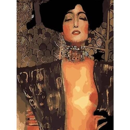 Queen of Dark Eyes Figure DIY Painting By Numbers Wall Art Picture Acrylic Painting For Home Decoration Drop Shipping 60x75cm