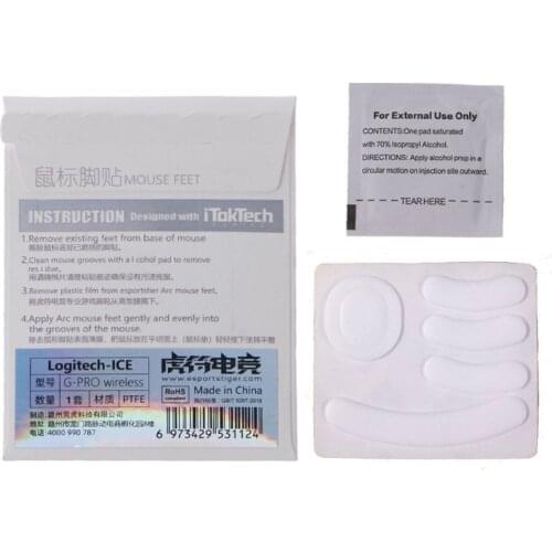 Esports Tiger ICE Mouse Skates Feet for logitech G Pro Wireless Mouse Glides Dropship