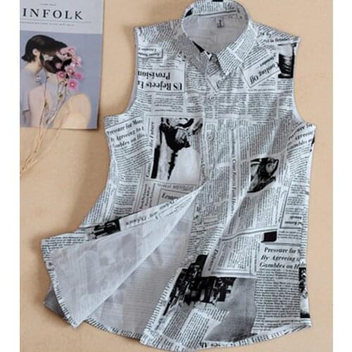 False Collar Lapel Blouse necktie collar White grey Fake collar Removable Detachable English newspaper printing shirt collar