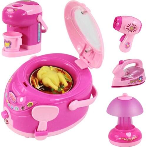 Mini Kitchen Toys Pretend Play Girls Toys for Kid Child Simulation Home Household Appliance Kitchenwares Developmental Education