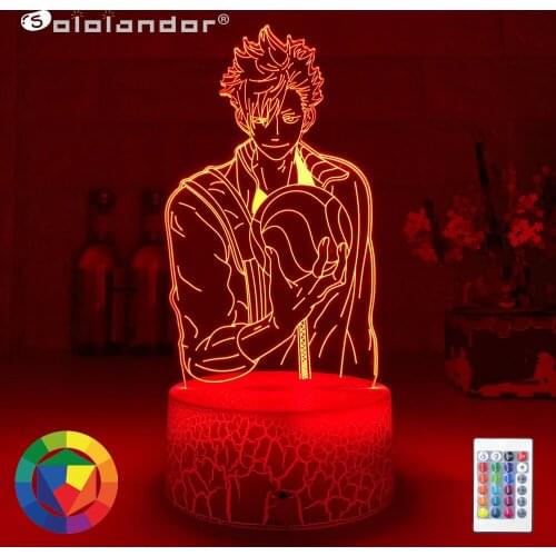 New 3d Night Light Anime Haikyu Bokuto Light for Bedroom Decor Child Kids Birthday Gift Manga Gadget Kotaro Bokuto Lamp Haikyuu