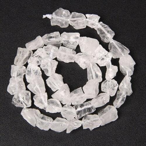 New Raw Clear Healing Crystal Stone Quartz 7-30mm Rock Mineral Specimen Healing Beads For Home Decoration Crafts Jewelry Making