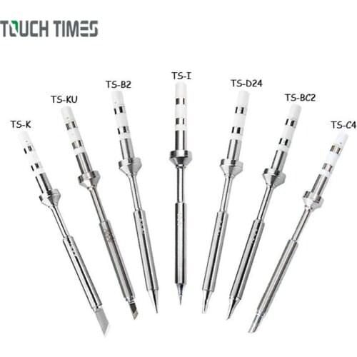 Original TS-K KU B2 I D24 BC2 C4 Soldering Iron Tip Replacement Tip for Mini TS100 Digital Lead Free Electric Soldering Iron
