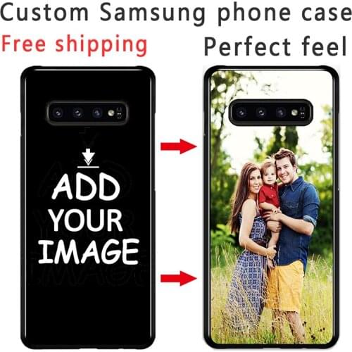Custom Personalized Phone Case Make Your Images Photo Pattern Black Sotf TPU Cover Case for Samsung s20 Ultra s10E s9 plus