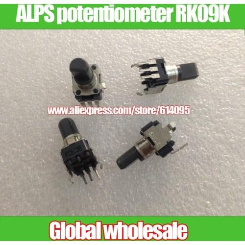 8pcs Japan ALPS 9mm mixer selection potentiometer 503B / RK09K single potentiometer B50K with midpoint
