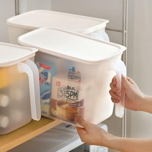 Transparent Storage Bin Desk Organizer Food Container Clothes Organizer Kitchen Cabinet Storage Sealed Lid Miscellaneous Boxes