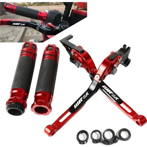 Motorcycle Clutch Brake Lever Extendable Adjustable Hand Grip Handlebar For YAMAHA WR125R WR 125R WR 2012 2013 2014 2015 2016
