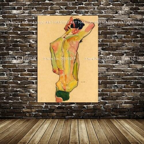 Modern Canvas Painting Cuardros decoracion Wall Art Poster Home Decoration Naked Art Figure Picture Wall Art Paintings