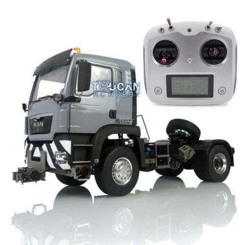 LESU Remote Control Tractor Truck 1/14 MAN TGS 4*2 Metal Chassis Hook Light Radio Winch THZH1034-SMT5