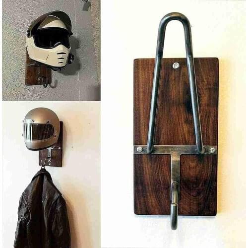 1 Set Motorcycle Helmet Rack Holder Jacket Hook Wall-Mounted Helmet Holder For Home Office Decoration Jackets Gloves Keys Hook