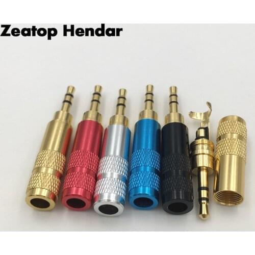 1Pcs New Mini 2.5mm 3 Pole Stereo Male Audio Plug RCA 2.5 Jack for DIY Headset Dual Track Headphone Earphone Connector