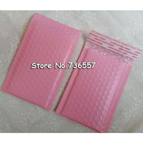 10 Pcs / Pack, 110*150mm Pink Bubble Envelope Packaging Mailing Bags