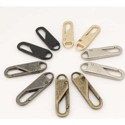 2pcs Metal Zipper Head Zipper Lightning Repair Kits Zipper Pull For Zipper Slider Diy Sewing Craft Sewing Kits Metal Zip