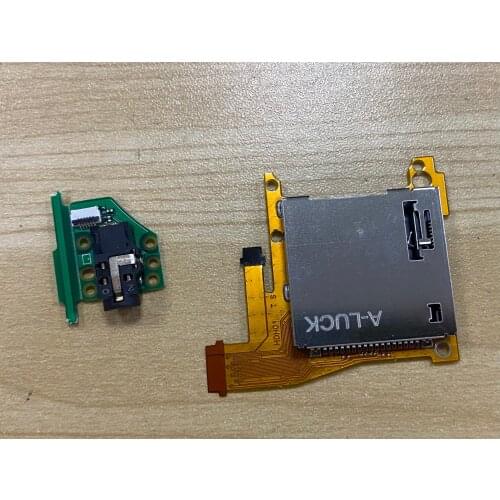 20Pcs For NS Switch Lite Game Card Slot Reader Socket Earphone Connector Jack Plug Port Headphone with Board for Switch Lite