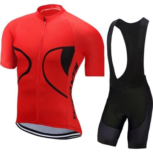 2018 Summer Red Pro Team Cycling Set MTB Bike Clothing Racing Bicycle Clothes Maillot Ropa Ciclismo Cycling Jersey Sets